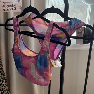 Salt + Cove - size small bralette bikini high waisted bottom, nwt and liner